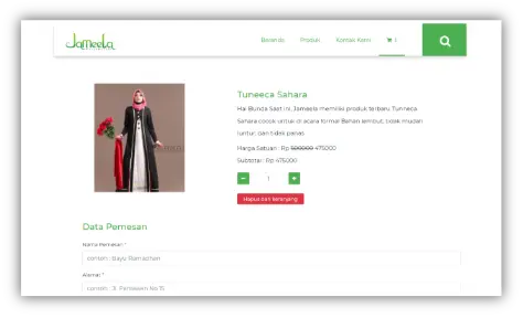 Jameela Boutique Website